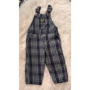Plaid oshkosh Overalls